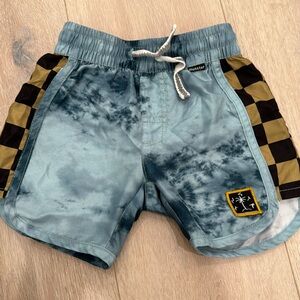 Boys Munster Kids Checkdye Boardshorts - Blue